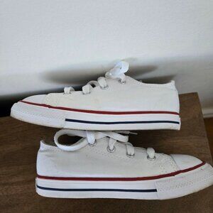 Girls White Converse Shoes | Size 10 | Excellent Condition